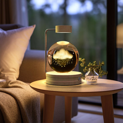 Crystal Serenity Lamp with 3D Crystal Design & Warm Glow | Elegant Home Lighting for Relaxing Atmosphere