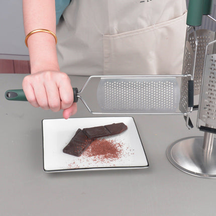 Handheld Lemon Grater with Ergonomic Non-Slip Handle | Multi-Purpose Tool for Zesting and Grating Cheese and Chocolate