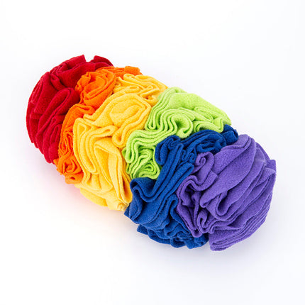 Dog Snuffle Pad Puzzle Training Mat with Soft Polar Fleece Fabric | Engaging Scent Game for Small to Medium Dogs