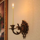 Vintage Cast Iron Candle Sconce with Intricate Scrollwork | Timeless Wall Accent for Taper Candles
