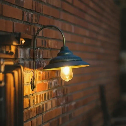 Vintage Solar-Powered Wall Light with Motion Sensor | Weather-Resistant Illumination for Patios and Gardens