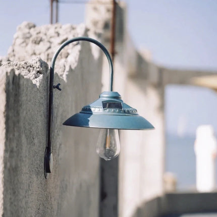 Vintage Solar-Powered Wall Light with Motion Sensor | Weather-Resistant Illumination for Patios and Gardens