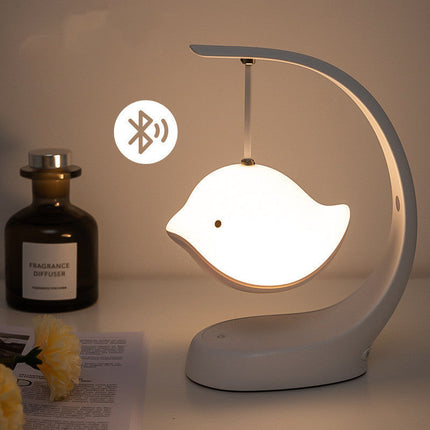 Bird Night Light with Bluetooth Speaker & Adjustable Brightness | Versatile USB Lamp for Calm Ambiance