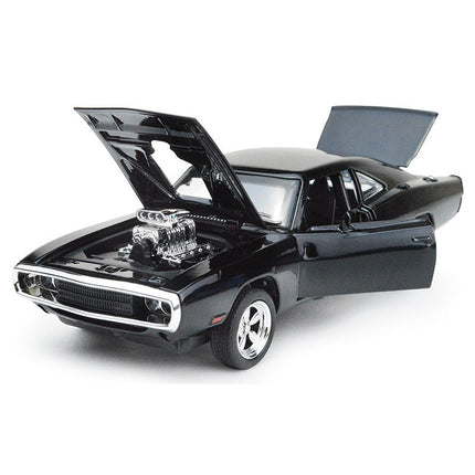 Dodge Charger Diecast Alloy Model Car with Flashing Lights | Interactive Toy for Young Car Enthusiasts