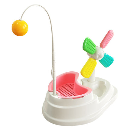 Interactive Cat Toy with Windmill Design & Pulling Stick | Engaging Playtime for Feline Fun