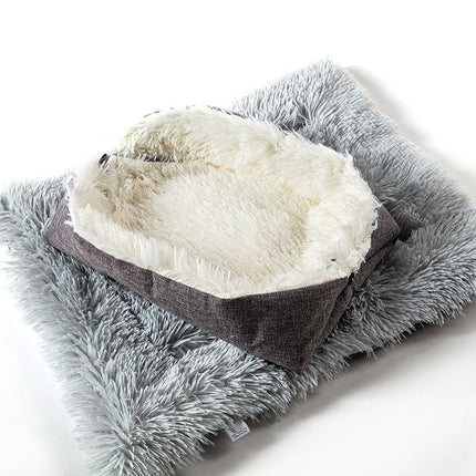 Plush Dog and Cat Sleeping Pad with Cozy Design | Multi-Purpose Nest for Ultimate Comfort