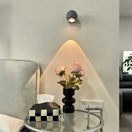 360° Rotatable Spotlight with Smart Dimming | Versatile Rechargeable Light for Home and Travel