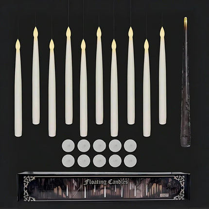 Floating Candles with Wand Remote Control | Enchanting Flameless LED Decor for Magical Moments