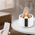 Simulated Flame Aromatherapy Humidifier with Quiet Operation | Cozy Atmosphere for Home and Office