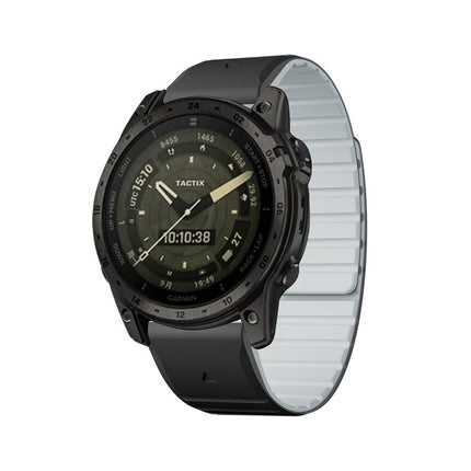 Magnetic Silicone Watch Band with Stainless Steel Hardware for Garmin Watches – image 7