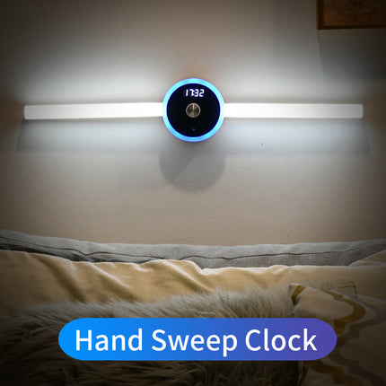 Smart LED Cabinet Light with Motion Sensor & Clock Timer | Multifunctional Lighting for Home Convenience