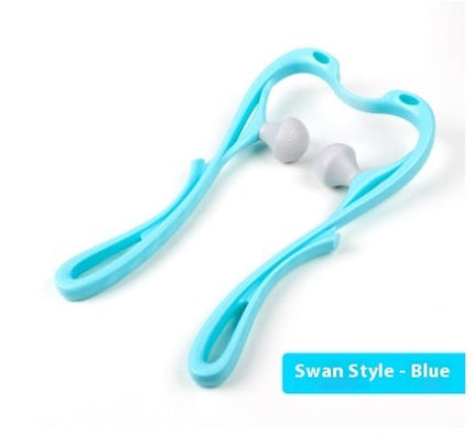 Six-Wheel Neck Massager Roller Tool with Dual Soft Balls | Dynamic Massage for Neck Relief and Relaxation