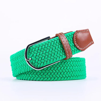 Elastic Fabric Belt with Metal Buckle, One Size Casual Stretchy Belt for Everyday Outfits – image 38