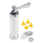 Cookie Press, Spritz Cookie Press Gun with 10 or 20 Shapes, Stainless Steel Cookie Gun for Christmas Baking and Pastries