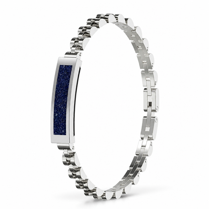 Screenless Fitness Tracker, Stainless Steel Bracelet with Step Counter and Sleep Tracker, Pedometer with Calorie Counter