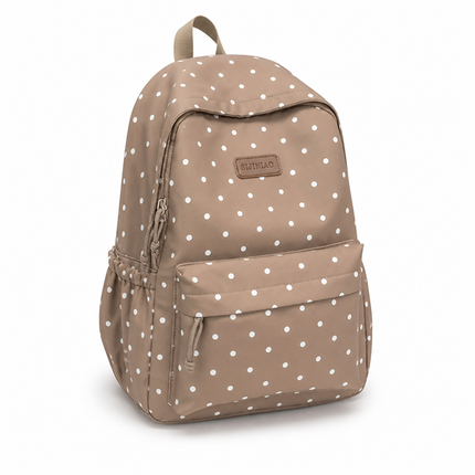 Travel Backpack, Lightweight Polka Dot Backpack with Large Capacity, Everyday Travel Rucksack for Commute