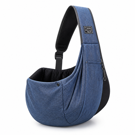 Dog Carrier Bag, Dog Sling Carrier with Ventilated Mesh, Soft Sided Pet Carrier with Adjustable Shoulder Strap