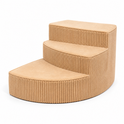 Dog Bed Stairs, Orthopedic Foam Dog Steps for Couch, Non Slip Dog Stairs with Corduroy Cover