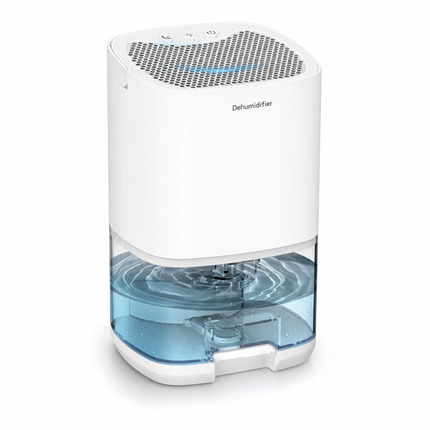 Dehumidifier Air Purifier 2 in 1, Small Dehumidifier for Bedroom with Auto Shut Off, Quiet Home Dehumidifier