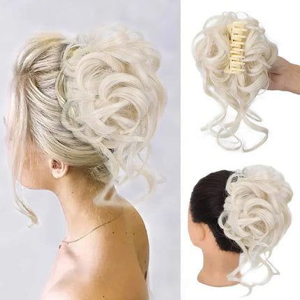 Messy Bun Hair Piece, Synthetic Hair Extensions for Volume and Natural Look – image 13
