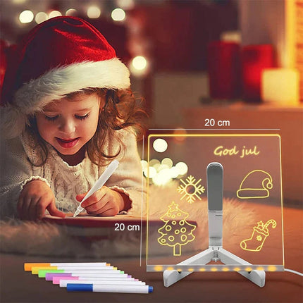 LED Drawing Board for Kids, Light Up Message Board with 7 Colored Pens, LED Sign Board for Cafe Menu – image 19