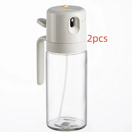 Olive Oil Spray Bottle with One-Handed Operation | 550ml Dispenser for Healthy Cooking and Precise Measurements