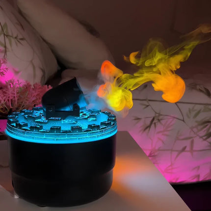 Cannon-Shaped Humidifier with Customizable Lighting & Mist Modes | Enhance Wellness and Air Quality