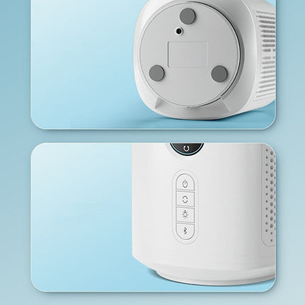 Bladeless Fan with Bluetooth Speaker & LED Night Light | Adjustable Airflow & Safe Design for Home Comfort