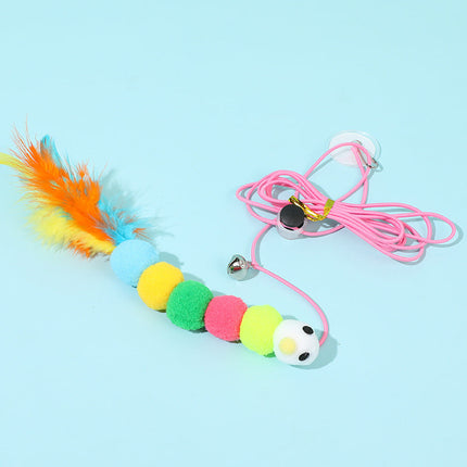 Elastic Hanging Cat Teasing Rope with Plush Material | Engaging Play for Indoor Cats