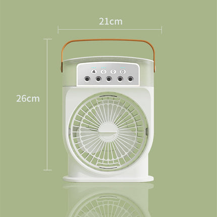 Portable USB Air Cooler with Adjustable Fan and 7-Color LED Lights | Personal Comfort for Home and Office
