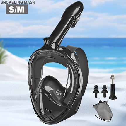 Full Face Snorkel Mask with 180 Degree View, Snorkeling Gear with Dry Top Snorkel, Snorkeling Mask for Swimming – image 15