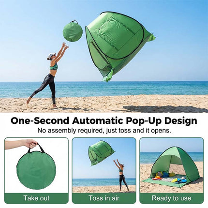 Pop Up Tent for Beach, Beach Tent with 98% UV Protection for 2 to 4 Persons – image 4