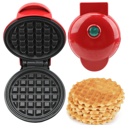Electric Waffle Maker with Non-Stick Plates | Compact & Lightweight Design for Quick Breakfasts