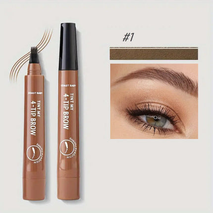 Eyebrow Pen, Microblading Eyebrow Pen with Fine Tip, Smudge Proof Brow Pen for Natural Brows, Eyebrow Makeup