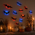 Halloween Bats for Wall Decor, Halloween Decorations with 3D Foldable Wings, Halloween Party Decorations Indoor