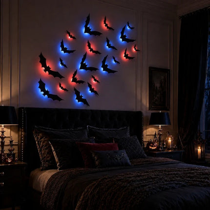 Halloween Bats for Wall Decor, Halloween Decorations with 3D Foldable Wings – image 8