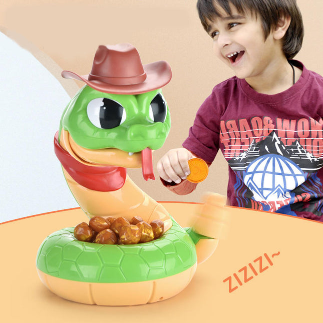 Party Games for Kids, Family Games, Snake Board Game with Gold Nuggets, Gold Rush Game, Board Games for 4 Year Olds