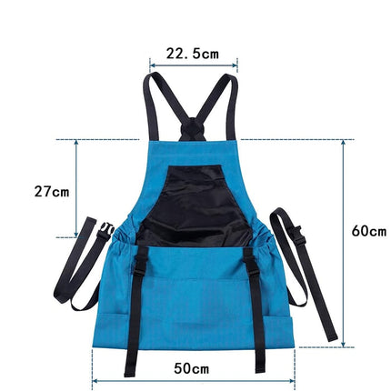 Gardening Apron with Pockets, Waterproof Apron with Kangaroo Pocket and Cross Back Straps – image 9