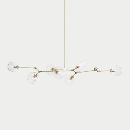 Sputnik Chandelier with Glass Bubbles, Dining Room Chandelier, Mid Century Modern Ceiling Light Fixture – image 43