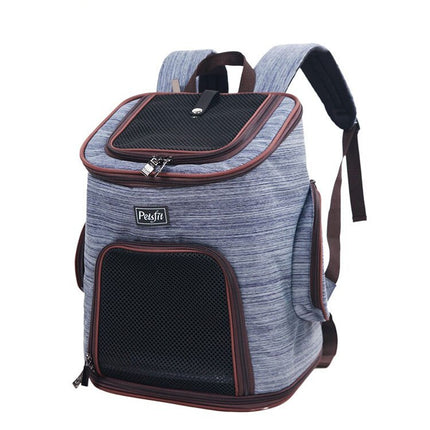 Pet Dog Backpack with Oxford Cloth & Mesh Design | Comfortable Carrier for Small Dogs and Cats