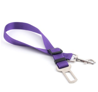 Durable Polyester Dog Leash with Fixed Strap for Safety | Adjustable Length for Comfortable Car Rides