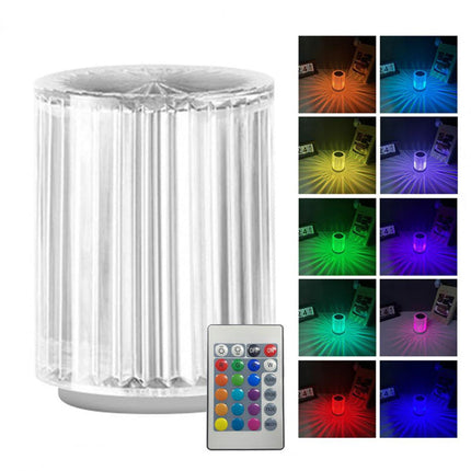Faux Crystal LED Desk Lamp with RGB Lighting & Remote Control | Modern Touch Control for Customized Ambiance