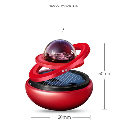 Solar Aromatherapy Car Freshener with Durable Metal Design | Long-Lasting Cologne Lemon Ocean Fragrance