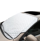 Aluminized Film Snow Block Windshield Cover with Anti-Theft Design | Winter Protection Against Ice and UV Rays