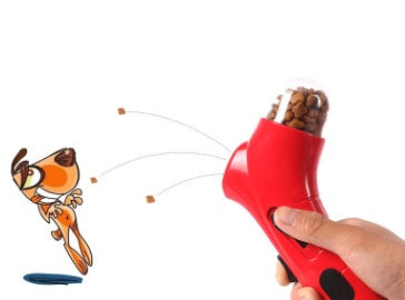 Pet Food Catapult Feeder with Spring-Loaded Launcher | Interactive Treat Toy for Dogs and Cats