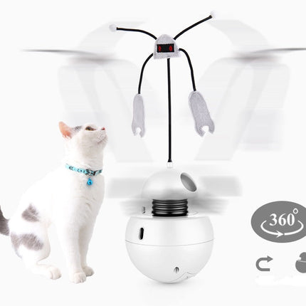 Three-in-One Robot Tumbler Cat Toy with Laser & Wobble Action | Engaging Play for Active Felines