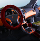 Wool Plush Steering Wheel Cover for All-Season Comfort | Cozy Grip Accessory for Year-Round Driving