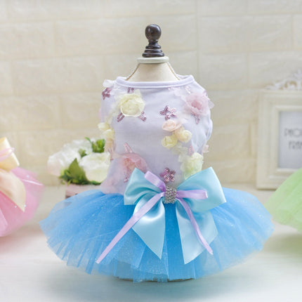 Teddy Dog Pet Dress in Cotton with Slip-On Design | Stylish Outfit for All Occasions