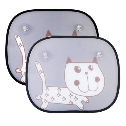 Baby Car Window Sun Shades with Cute Cartoon Designs | UV Protection and Sunlight Blockers for Kids and Pets