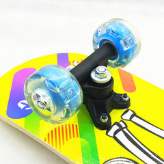 Graphic Skateboard for Beginners, Trick Skateboard with Maple Deck, Complete Skateboard with Wheels and Trucks